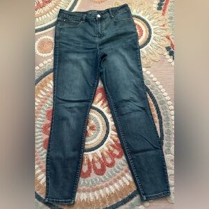 Maurice’s Ever flex long length mid-rise, medium wash jeans